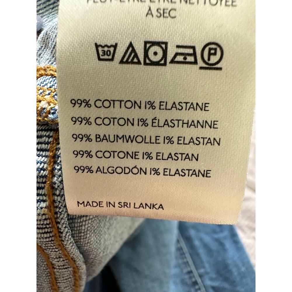 Anthropologie Pilcro Kenna Mid-Rise Heritage Barrel Jeans Icon Hearts Size 30 - Picture 12 of 16